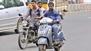 riding bikes and don't need helmets