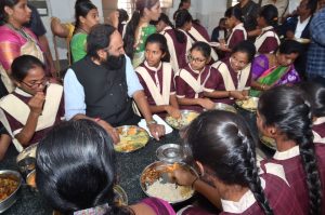 Nutritious food for Gurukul students
