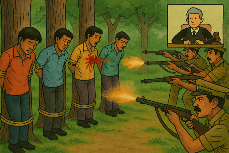 Giraipalli fake encounter, Giraipalli encounter anniversary, 1975 Giraipalli incident, fake encounters in India, Telangana police encounters, human rights violations India, encounter case history, Giraipalli justice movement