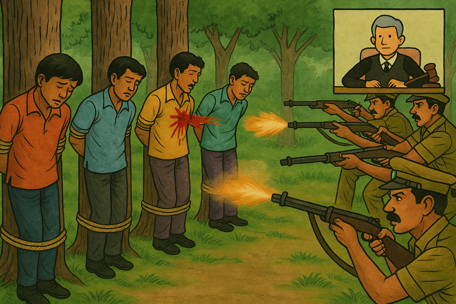 Giraipalli fake encounter, Giraipalli encounter anniversary, 1975 Giraipalli incident, fake encounters in India, Telangana police encounters, human rights violations India, encounter case history, Giraipalli justice movement