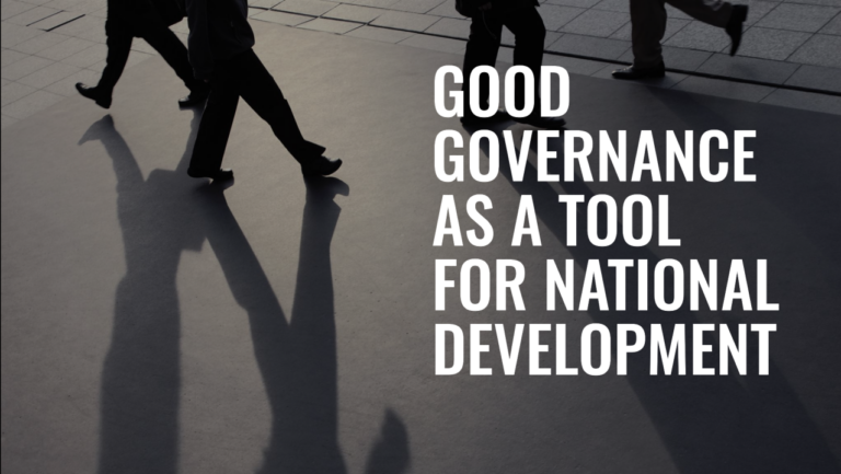 Good governance is the lifeblood of sustainable development