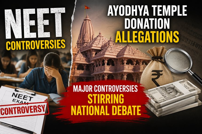 NEET Controversies, Ayodhya Temple Donation Allegations