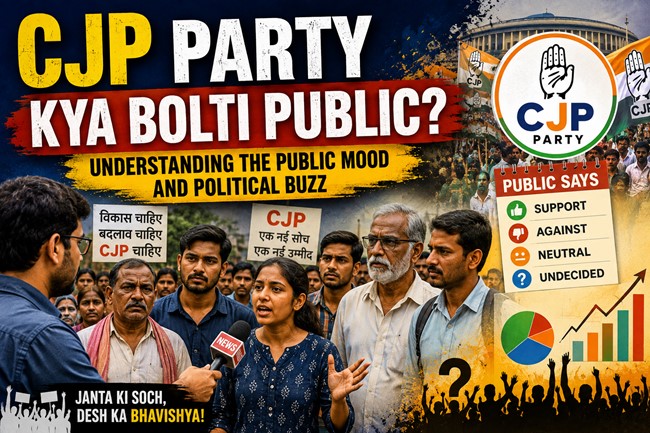 CJP Party, CJP Party Kya Bolti Public, Public Opinion, Indian Politics, Political Analysis