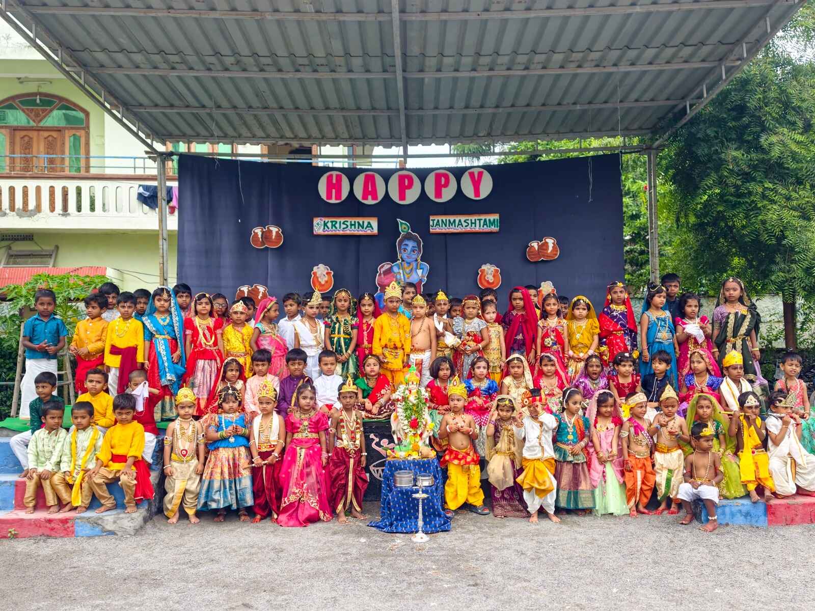 భీమారం ఎస్సార్ హైస్కూల్‌లో కృష్ణాష్టమి వేడుకలు Sri Krishnashtami celebrations